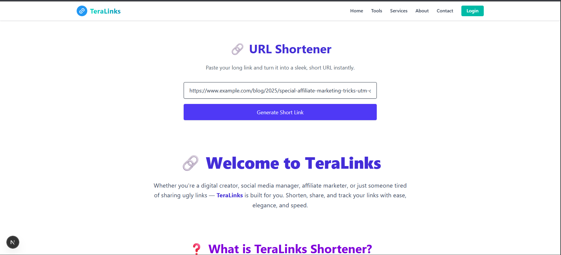Step 1: Paste Your Long URL