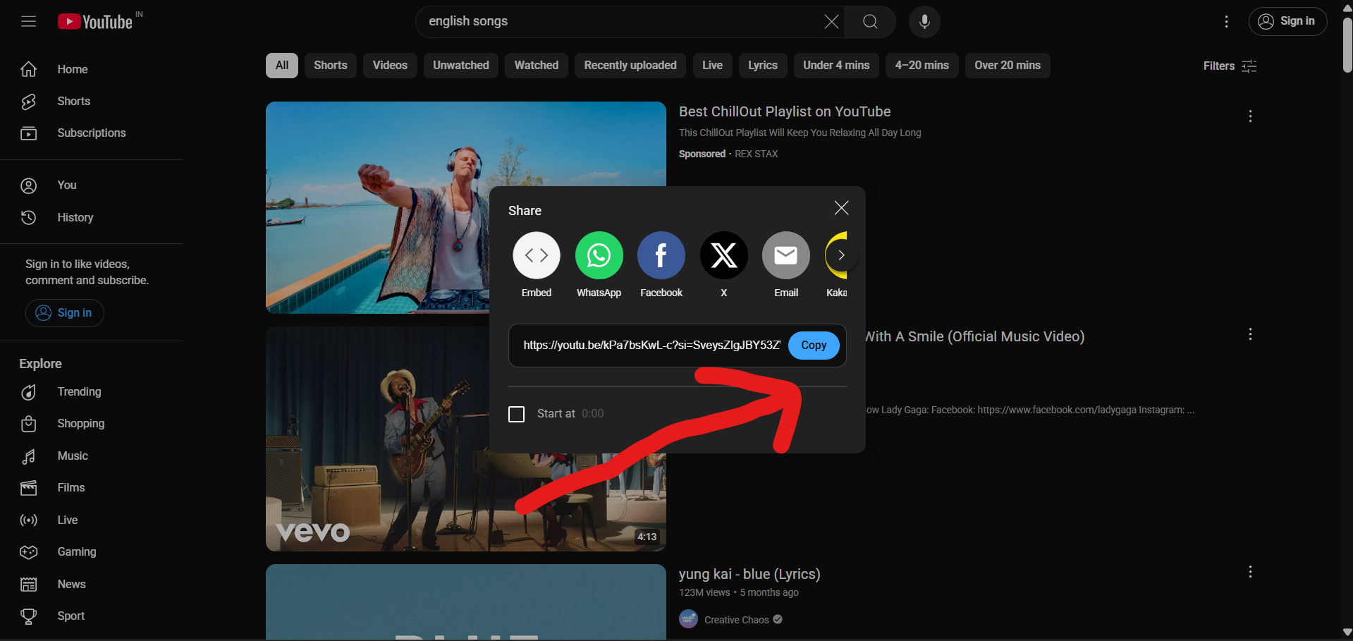 Step 1: Copy the YouTube Link