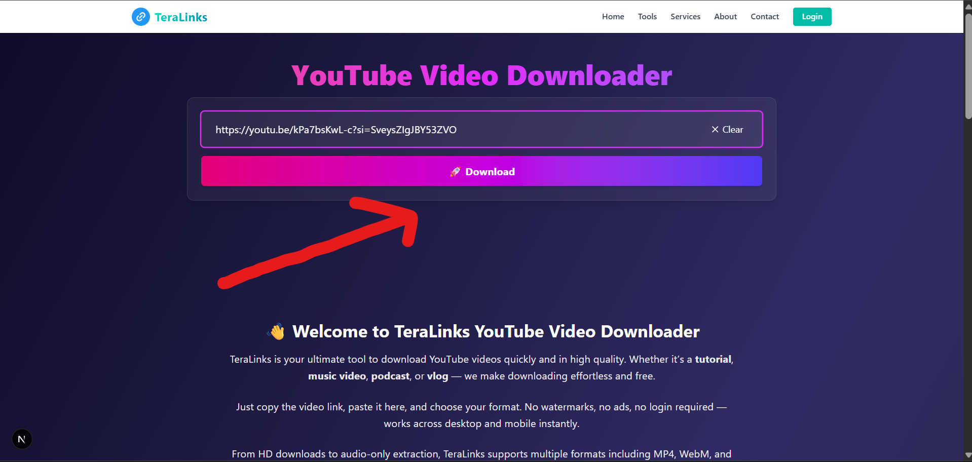Step 3: Click Download